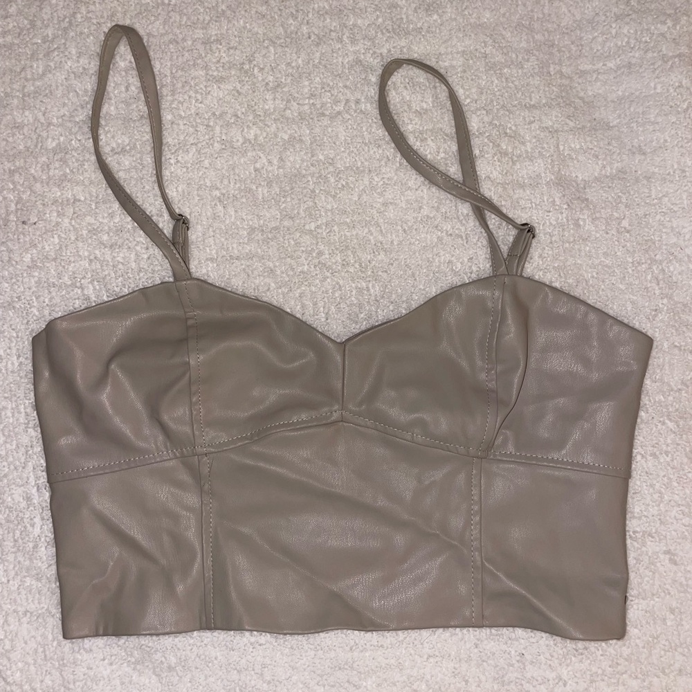 Zara leather top